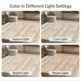 thumbnail image 7 of ODIKA 4'x6' Beige Brown Geometric Pattern Washable Area Rug Contemporary Design with Modern Flair for Home Office, Under Desk, Non-Slip Chair-Friendly, Flatwoven, 7 of 7