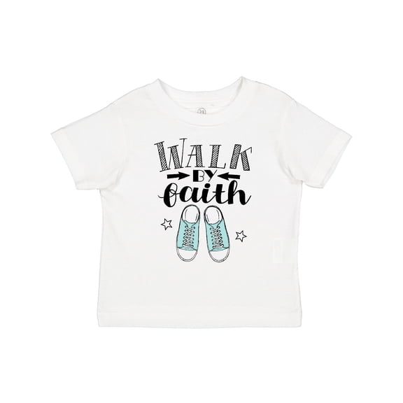 Inktastic Walk by Faith Quote Boys or Girls Toddler T-Shirt