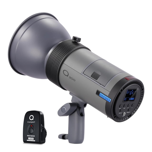 Studio Flash Neewer Q300 300 W, 2,4 G, para exteriores con disparador, 7800 mAh