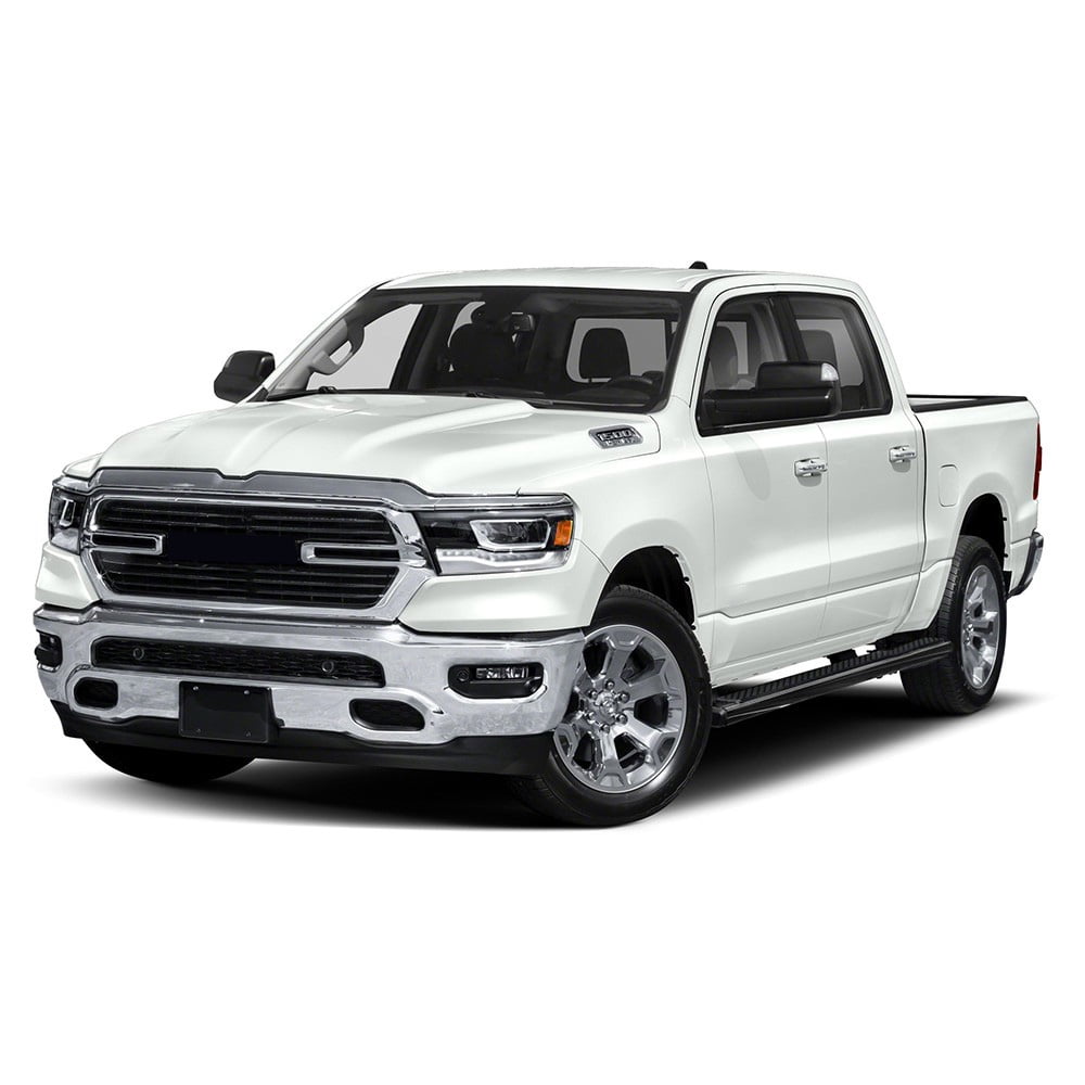 Ikon Motorsports Running Boards Compatible With 19-25 Ram 1500 Quad Cab OE Black Side Step Nerf Bars