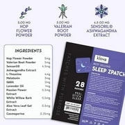 Klova Sleep Support Patches with Melatonin, Ashwagandha & L-Theanine – 28 Count Natural Aid