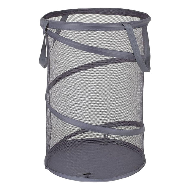 Cesto de ropa sucia Sunnimix Plegable Malla Tela Oxford Gris oscuro