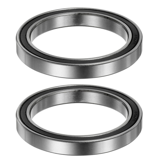 Unique Bargains Roulements à Billes 6811-2RS 55mmx72mmx9mm Acier Chromé Doublement Scellé 2 Pack