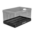 thumbnail image 4 of CleverMade Durable Stackable 62L Home Collapsible Storage Bins, Black (3-Pack), 4 of 7