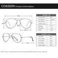 thumbnail image 5 of COASION Classic Aviator Polarized Sunglasses 58mm UV Protection Sunglasses, 5 of 8