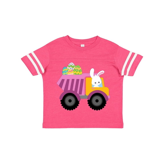 Inktastic Easter Bunny in Dump Truck Delivering Easter Eggs Boys or Girls Toddler T-Shirt