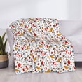 thumbnail image 4 of Vsdgher Canada Day Pattern Fleece Throw Blanket, Horizontal Fleece Bedding Home Decor for Couch & Bed All Season Use -40"x30", 4 of 7