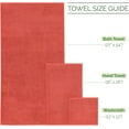 thumbnail image 3 of Elegant Comfort 100% Turkish Cotton Corduroy Ribbed Luxury Bath Towels 6-Piece Set, Premium Feel - Quick Dry, Highly Absorbent, Contains 2 Bath Towels, 2 Hand Towels, and 2 Washcloths, Coral, 3 of 6