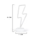 thumbnail image 2 of Letreros de luz de neón con forma de rayo LED, luz de pared con forma de rayo blanco cálido para bebés y niños, lámpara de escritorio con luz que funciona con pilas, letrero de neón para, 2 of 5