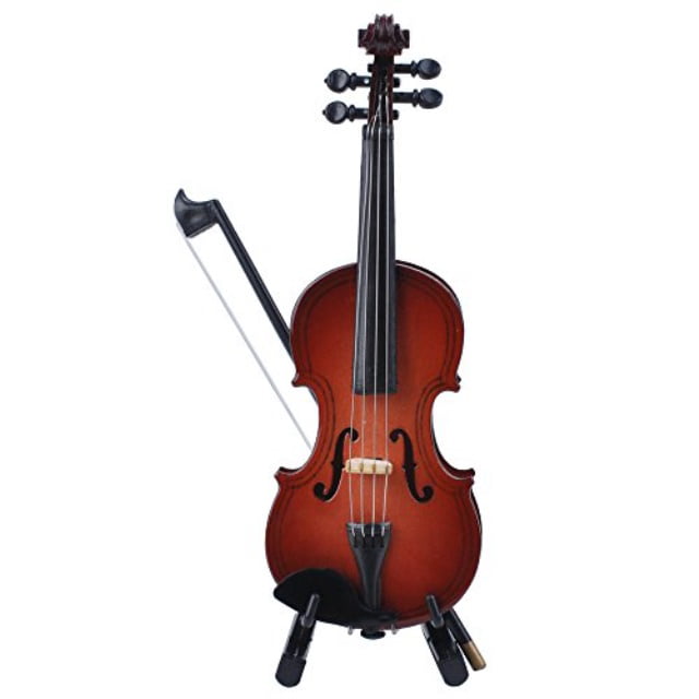 PUNK 1:12 Scale Miniature Instrument Music Case Stand Miniature Musical Instrument Violin 