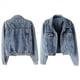 thumbnail image 3 of Chaqueta Vaquera Extragrande para Mujer con Perlas Bordadas y Abalorios Azul L, 3 of 6
