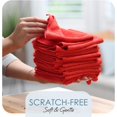 thumbnail image 4 of fuzhong-Microfiber Cleaning Cloth, Reusable Microfiber Towels for Cars 12 Pack Washcloths, Red Cleaning Rags, Microfiber Cloth Rags for Cleaning, Lint Free Cloth 12\u201dx12\u201d V-HH-Cloth-M-12-Red, 4 of 4