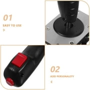 Minkissy Flight Stick Game Joystick Control Handle For Beginners With Ergonomic Design For Flight Simulation 1Pack
