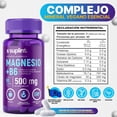 thumbnail image 3 of Suplemento Citrato de Magnesio 200 MG con Vitamina B6 | Vitaminas para Mujer y Hombre | Suplementos Alimenticios para Nervios y Metabolismo | Suplemento Vegano para el Alivio del Estrés | 90 Cápsulas, 3 of 8