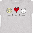 thumbnail image 4 of Inktastic Peace Love Westies Boys or Girls Toddler T-Shirt, 4 of 5