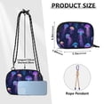 thumbnail image 4 of FORMRS Mini Crossbody Bag for Women Adjustable Rope Shoulder Casual Phone Purse, Dark Blue Jellyfish Pattern, 4 of 7