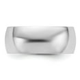 thumbnail image 3 of Quality Gold 1WHRL080-8.5 10K White Gold 8 mm LTW Half Round Band, Size 8.5, 3 of 5