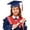 Navy#F, variant on JCCXIN Graduation Gown And Cap For Girls Academic Outfit Sets With Tassel And Sash For Kindergarten Preschool Celebration Stylish Clothes Sets