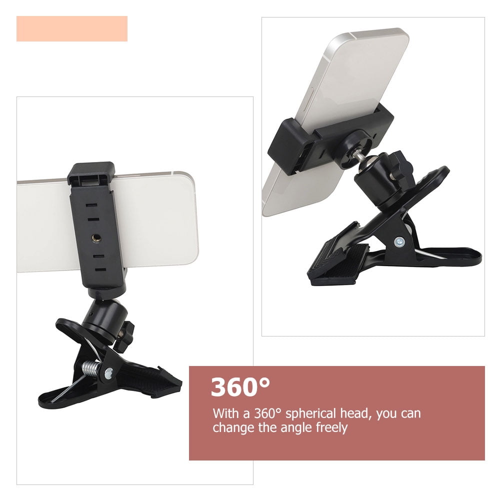 SOPOTUTU Guitar Phone Supporting Bracket Black for Live Streaming and Recording