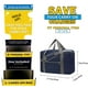 thumbnail image 2 of Bolsa para objetos personales de Spirit Airlines, bolsas de mano plegables de 18 x 14 x 8 para aviones, bolsas de viaje para mujeres y hombres (azul marino nieve (con correa para el hombro)), 2 of 6