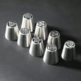 thumbnail image 4 of Boreal Craft Stainless Steel Piping Nozzle Set Molding Flower Butter Extrusion Tool Baking Cake Piping Nozzle Set Proof Durable Smooth Piping Artifact Cookie Presses Classic Fondant Stamper Baby Bake, 4 of 5