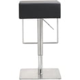 thumbnail image 4 of TOV Furniture Seville 25" Réglable Tissu Contemporain Tabouret en Noir, 4 of 10