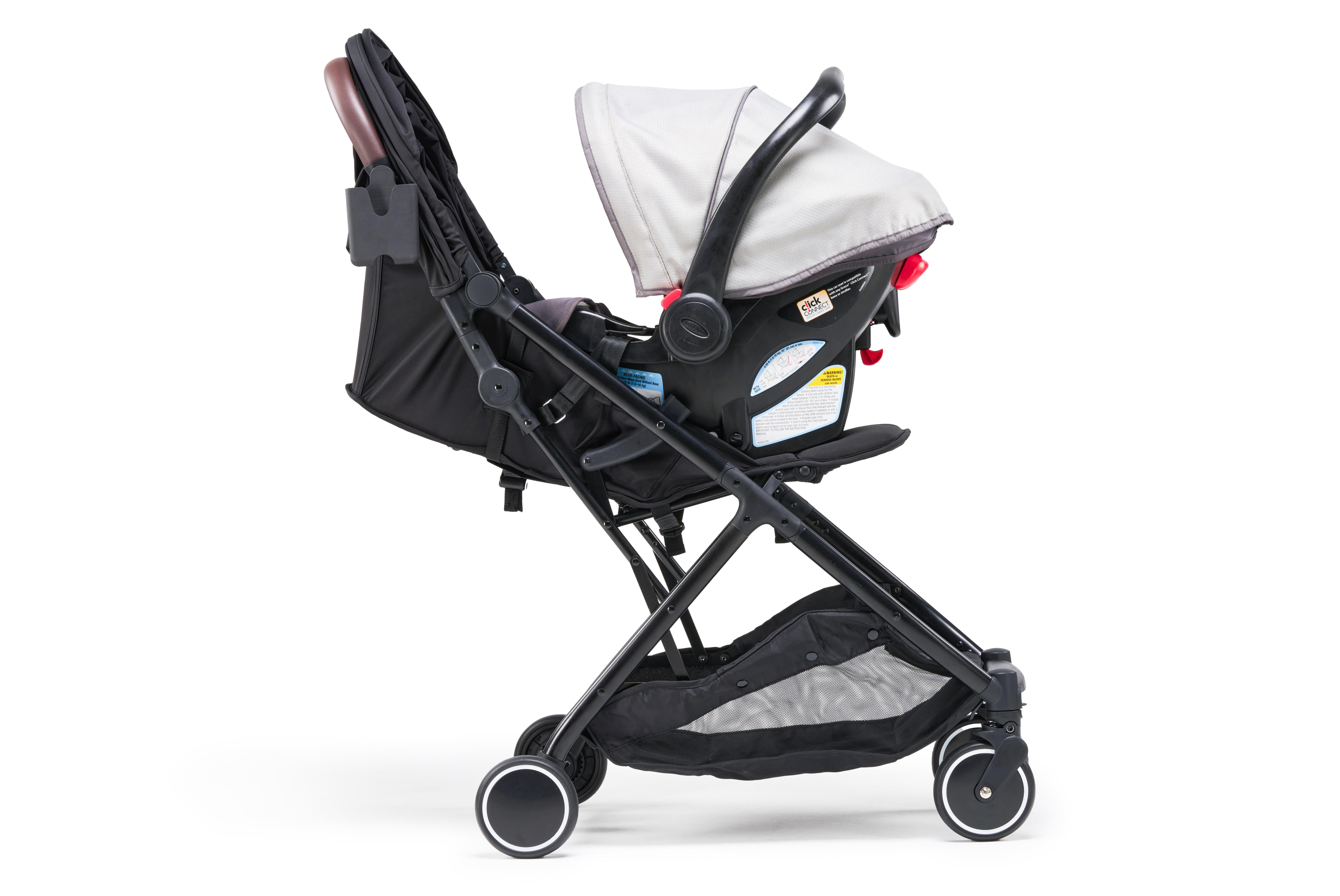 Parent's Choice Quick Fold Baby Stroller with Full-reclining Backrest