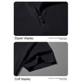 thumbnail image 6 of SAWOBUUN Men's Short Sleeve Quarter Zip Athletic Shirt Quick Dry Breathable Mock Neck Texture Top Lightweight Running Gym Tee, 6 of 7