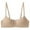 Brown, variant on RMGVDSD Sports Bras for Women New Of Seamless Bras For Women Half Cup Thin Sagging Push Up Bra Small Glossy Wire Top Up Tube Top Comfortable Bralettes