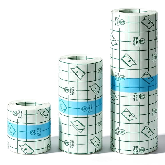3 Rolls Tattoo Aftercare Bandage - Jconly Waterproof Tattoo Film Second Skin Tattoo Cover Up Patch Tape Healing Wrap Tegaderm for Swimming, Shower, Wound Initial Healing(2 Inch, 4 Inch, 6 Inch)