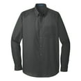 thumbnail image 5 of Mens Long Sleeve Professional Uniform Carefree Cotton/Polyester Poplin Shirt Graphite 4X-Large, 5 of 6
