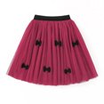 thumbnail image 2 of THDHVS Casual Skirts for Girls,Kids Summer Skirts,Girls Solid Color Bow Multi-layer Skirt Summer Dance Performance Costume Red 3-4 Years, 2 of 7