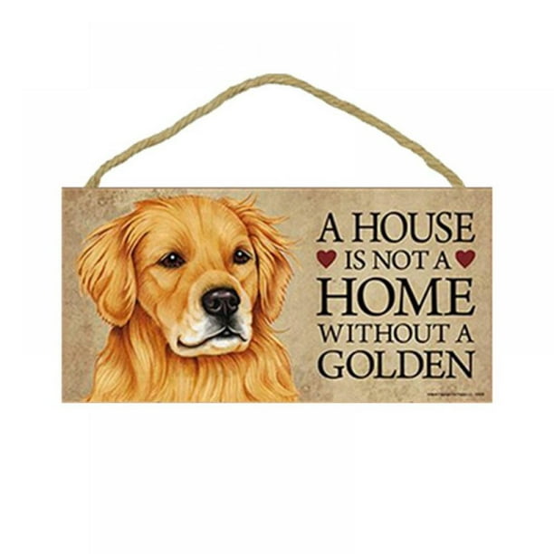 Wood Dog Sign Decor Lover Hanging Pet For Home Decorative Plaque Funny Wall Art Puppy Gift 7 3x4in Com - Dog Home Decor Items