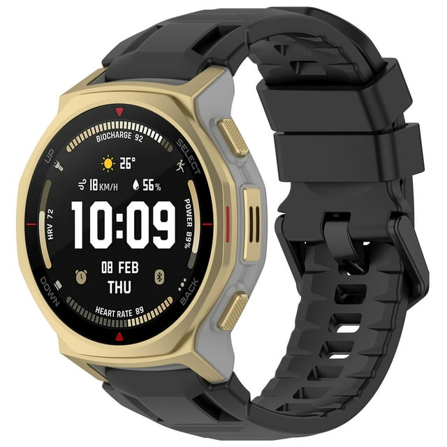 BotaniNest Bracelet de Montre Intelligente Compatible de Remplacement, Bracelet en Silicone Souple Durable pour la Mise en Forme avec Boucle Sécurisée