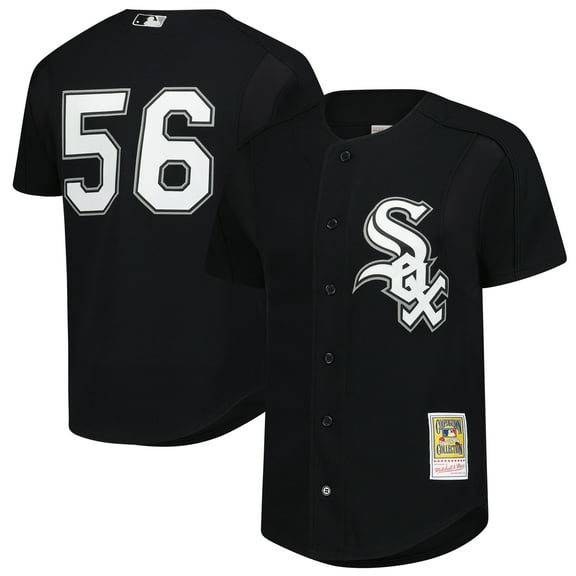 Men's-Mitchell & Ness Mark Buehrle Black Chicago White Sox Authentic Batting Practice Jersey