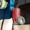 thumbnail image 3 of 20oz Tumblers Red Christmas Snowflake Pattern Stainless Steel Vacuum Insulated Double Wall Travel Tumbler Cups Mug with Lid and Straw,Cleaning Brush for Cold & Hot Drinks, 3 of 6
