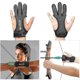 thumbnail image 1 of 1 Piece Outdoor Archery Gloves Shooting Hunting Leather Three Finger Protector Archery Protective Gear Accessories, 1 of 5