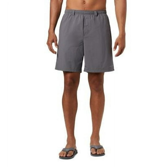 Columbia Men Regular fit Swim Trunks Swimwear Small / 8 Grey Solid Quick Dry