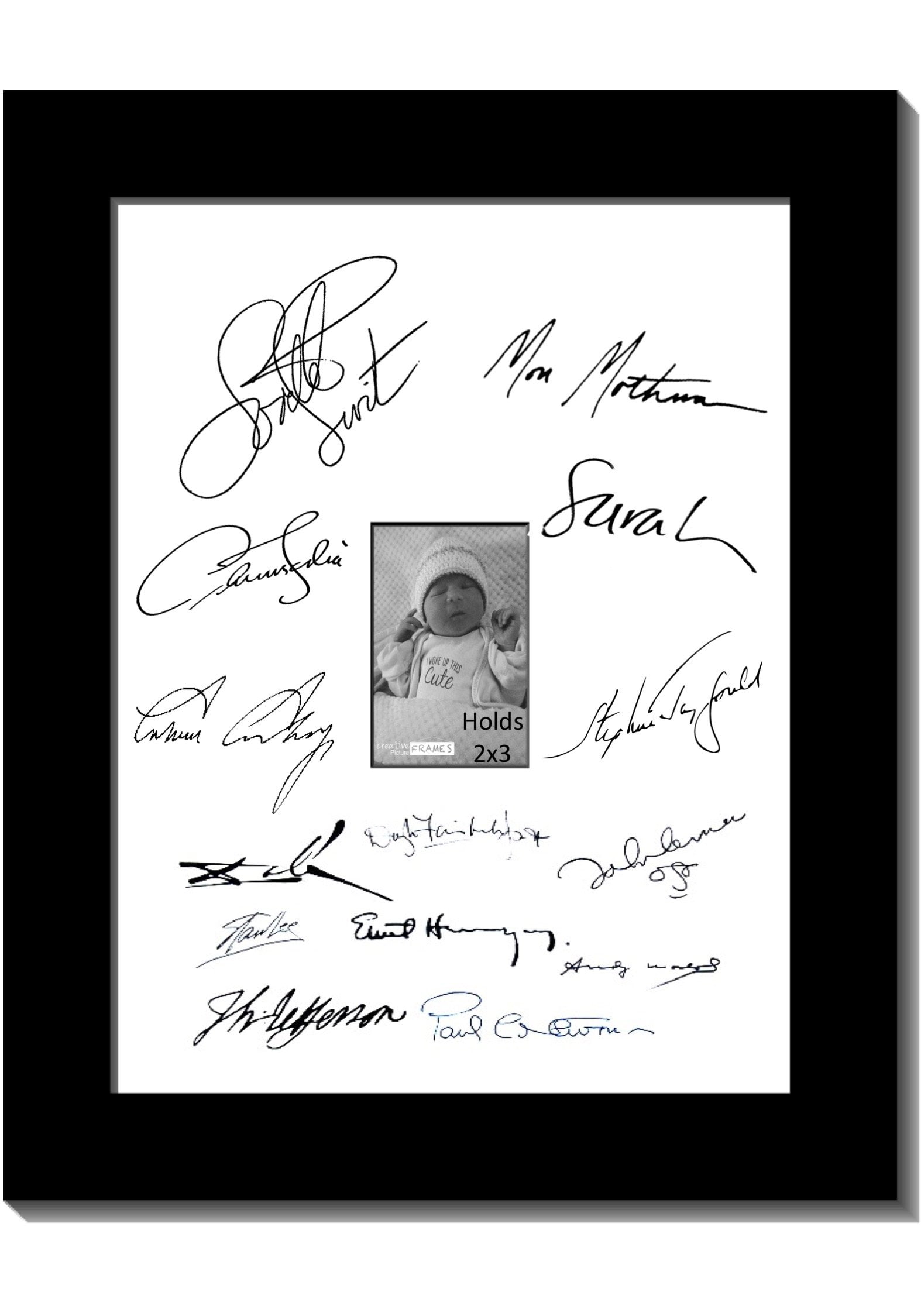CreativePF [signatureframe] Signature Frame Photo Frame with Mat