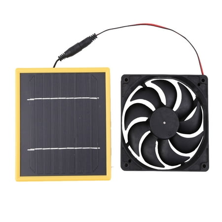 

qucoqpe Smart Electronics Solar Fan 6 Inch With Bracket Monocrystalline 5W12V Plus Frame Solar Panel Module DIY Portable Charging