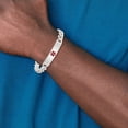 thumbnail image 5 of Sterling Silver Bracelet Medical Curb 9 mm 8.5 in Polished Link ID, 5 of 5