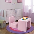 thumbnail image 5 of Veryke 2 Piece Princess Kids Table Set, Multi-Functional Children Sofa and Table Set - Pink, 5 of 10