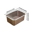 thumbnail image 1 of HLONK Cat Litter Box  Large Stainless Steel Open Cat Litter Box with High Sides  Metal Litter Pan Cat Pan for Cat and   Odor Control Litter Pan  Non Stick  Easy to Clean  Rust Proof, 1 of 6