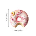 thumbnail image 2 of Simulated Notch Tooth Mark Donut Squishy Fidget Squeeze Toy, Daily Pressure Relieving Sensory Toy, Compact Handheld Play Toy for Kids Adults, Desktop Display and Party Favor Supply(1PCS), 2 of 5