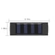 thumbnail image 3 of Mejores Lámparas Solares para Vallas Exteriores Pack 4 - Lámparas de pared LED impermeables IP65 para jardín, jardín, garaje y sendero, 3 of 7