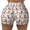 Cartoon Poodle Dog1, variant on Kiwi Lemon Print Workout Shorts for Women Soft Smooth Gym Yoga Scrunch Active Tennis Workout Running Shorts