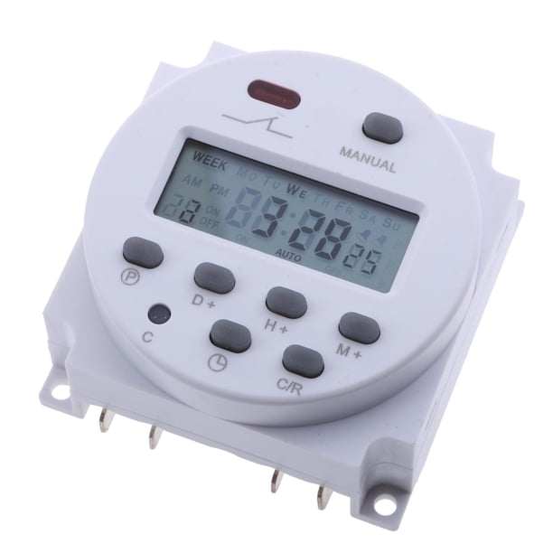 Interruptor Horario Digital Programable Macarena DC 12V 16A Temporizador digital programable