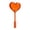 A003- Orange, variant on Magic Wand, Orange Heart Shaped, 1 Piece, for Contactless Digital Payment Pay with LOVE