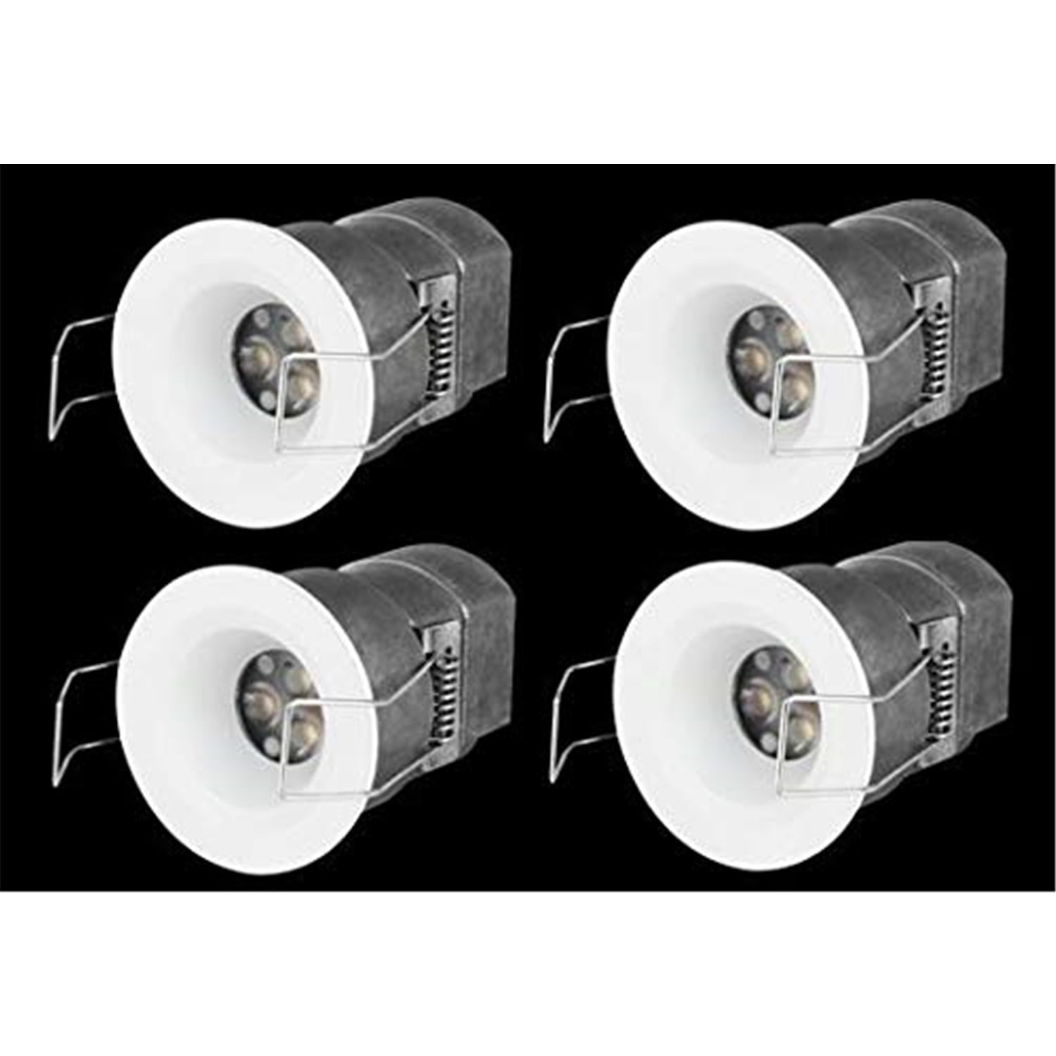 Globe Electric 90679 3 Swivel Round Trim Recessed Lighting Kit, White, Easy 782247911973