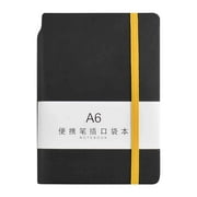Suncoda Notebook, A6 Horizontal Notebook Hand Thickened Office Learning Notebook